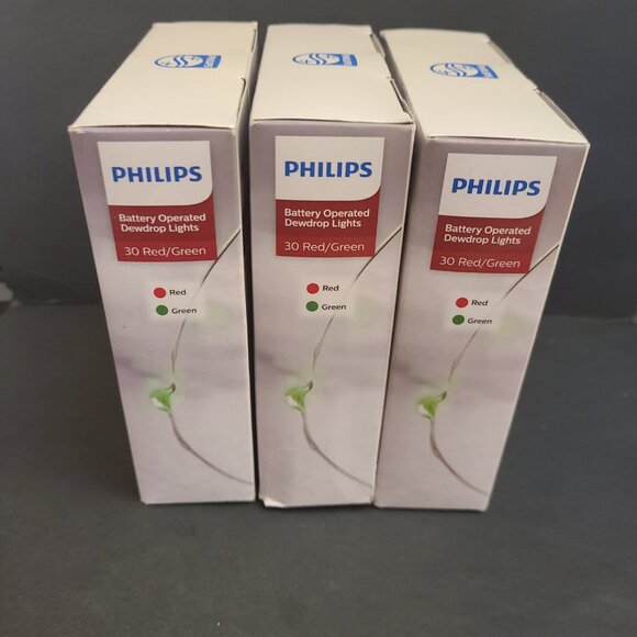 Set of 3 Philips Battery Operated Dewdrop Multi Color Strings Battery Operated - Picture 4 of 7